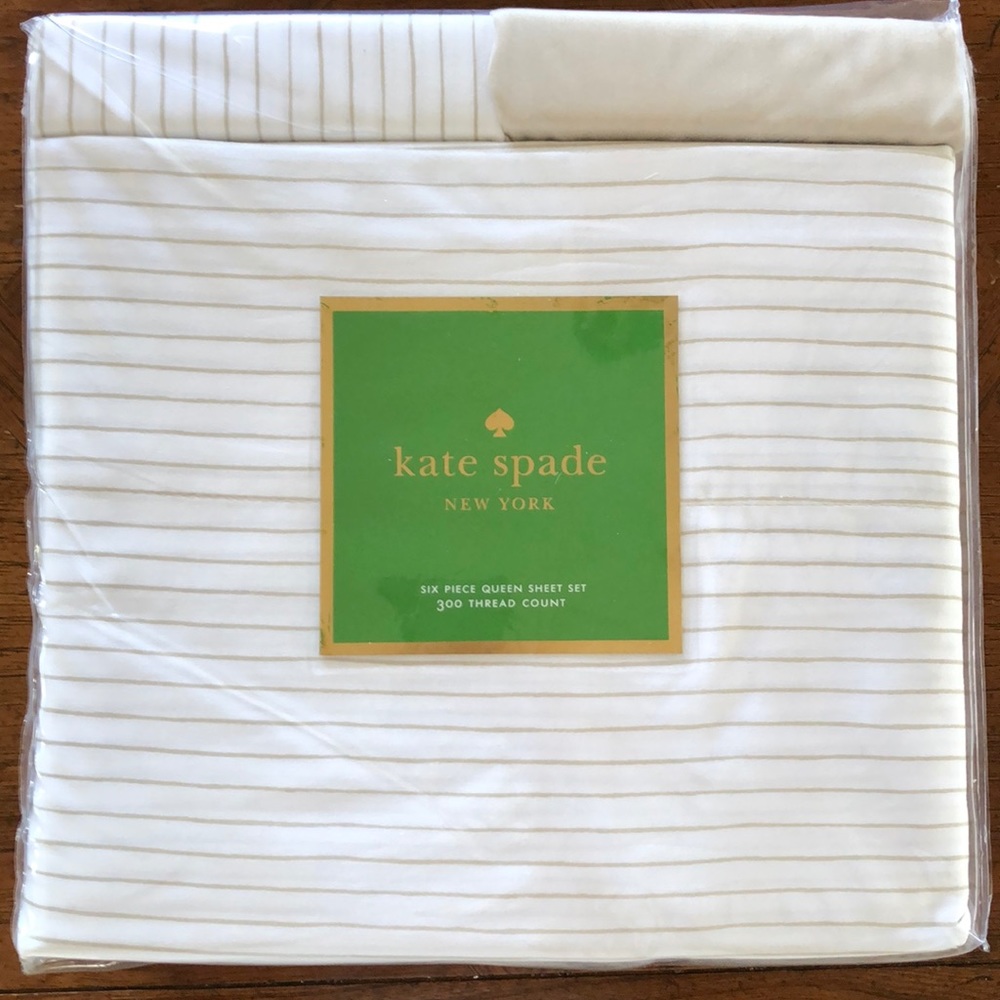 Kate Spade 6 piece Queen Sheet Set